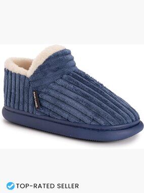 Knit Bootie Slippers Cozy Plush Lining Indoor Outdoor Slip Resistant Bubble Sole